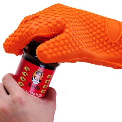 China Logo Printed Silicone Heat Resistant Customized Modern GRILL Gloves For Grill for sale