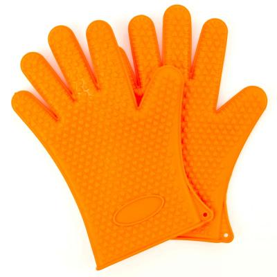 China Modern Food Grade Heat Resistance Silicone BBQ Glove For BBQ Grill Oven for sale