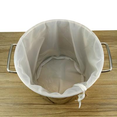 China Food Grade 100 Liquid-Solid Separation 150 Micron Filter Mesh Cloth Nylon Wine Liquor Alcohol Beverage Beer Filter Bag For Home Brew Beer Nut Milk for sale