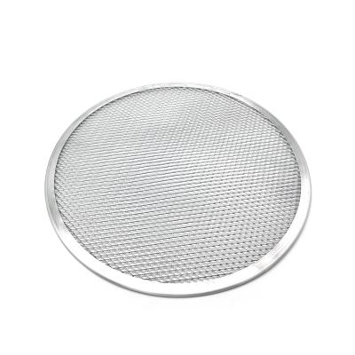 China Viable Seamless Round Pizza Screen, 10inch, 12inch Aluminum Mesh Pizza Screen and Pizza Mesh Baking Tray for Home Kitchen for sale