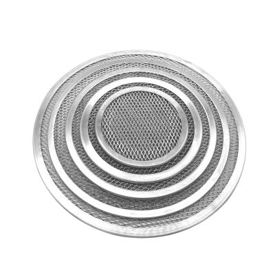 China Sustainable Restaurant Use Food Grade 14-Inch Seamless Aluminum Pizza Baking Screen for sale