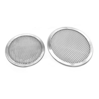 China Viable Factory Wholesale High Quality Stainless Steel Pizza Screen Perforated Metal Pizza Baking Tray for sale