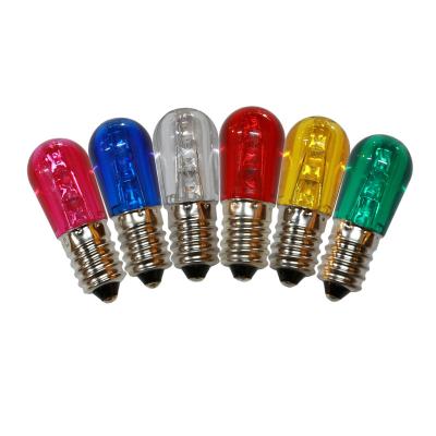 China T18-3led Colorful Theme Park Papaya Light E14 Bulb14v0.5w 24v PC Lamp China Factory Led Lighting Christmas Italy Luminarie for sale