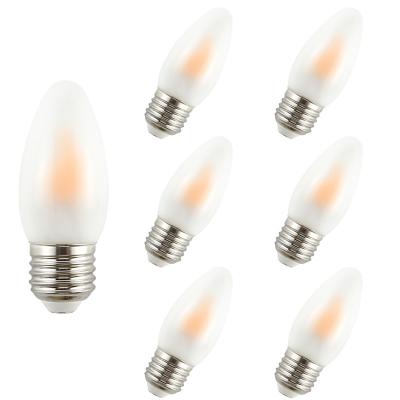 China Light Christmas Candle Bulb C35 E27 Christmas Light Led Lamp Flame Effect String Lights Clear Frosted Indoor Indoor Outdoor Decoration for sale