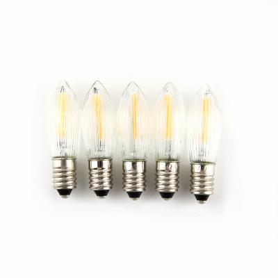 China Christmas Bridge 0.2W C6 E10 Light Bulbs 12V 16V 23V 34V 55V LED Indicator Candle Light Bulb for sale