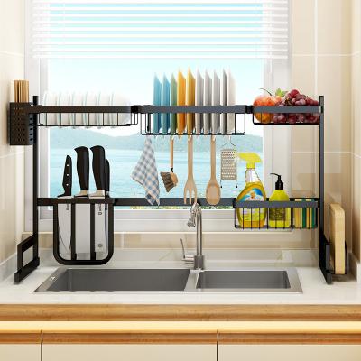 China Contemporary Kitchen Over Sink Dish Drying Storage Rack Drying Rack For Kitchen Organizer Products MOQ 2 Sets for sale