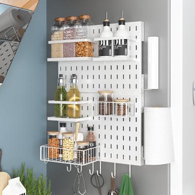 China Magnetic Kitchen Room Suction Kitchen Fridge Storage Rack Fridge Side Door Fridge Organizer Magnetic Storage Holder for sale