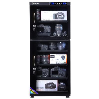 China Modern electronic 155L humidity led display dslr camera lens dry storage cabinet for sale