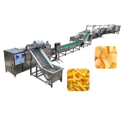 China Vegetable processing plant 200kg/hour Automatic Potato Flakes Fries Machine Processing Line banana chips production line for sale for sale