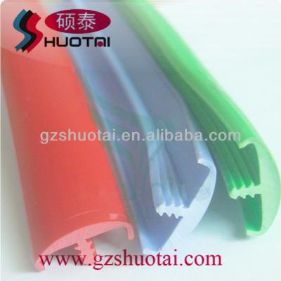 China Rigid or flexible PVC t molding flexible plastic edge for plywood for sale