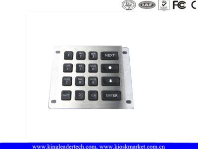 China Teclado iluminado impermeable, Panel Monte teclado con 16 teclas de iluminación posterior MKP100-1 en venta