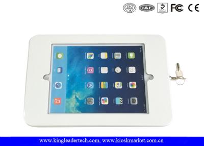 China Caso del soporte del quiosco de Ipad del blanco o del negro de Matt con el tenedor rugoso del metal en venta