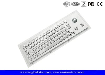 China Teclado de ordenador industrial impermeable rugoso en metal con el Trackball integrado en venta