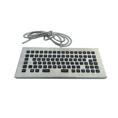 China Desktop Robuust Vandal-proof Waterproof Backlit Keyboard Waterproof Met Versterkte Kabel Te koop