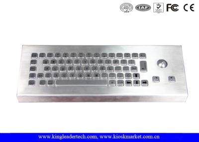 Chine Clavier d'ordinateur industriel imperméable de preuve de la poussière avec la boule de commande d'acier inoxydable à vendre