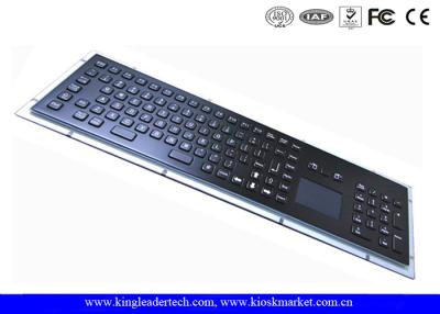 Chine Clavier industriel noir de kiosque en métal IP65 avec le Touchpad et les touches de fonction à vendre