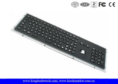 China Teclado rugoso del metal del negro del soporte del panel con el telclado numérico de las llaves y del número de funcionamiento del Trackball en venta