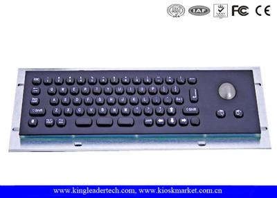 China Teclado del metal de las llaves del acuerdo 66 del negro del acero inoxidable IP65 con el Trackball en venta