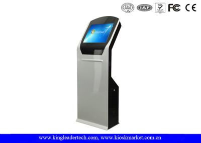 China Innen-SÄGE Touch Screen freistehender Kiosk mit Thermal-Drucker/Barcode-Scanner zu verkaufen