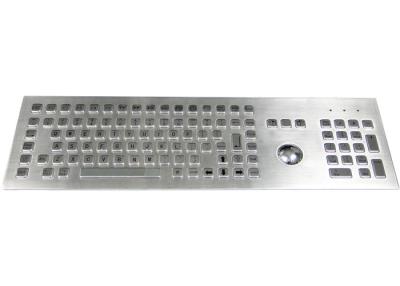 China Front Mounted Industrial Stainless Steel-Tastatur mit Mäusenoten-Ball zu verkaufen