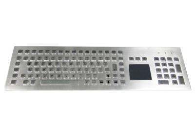 China Front Side Mounted Rugged Industrial-Metalltastatur mit Trackpad zu verkaufen