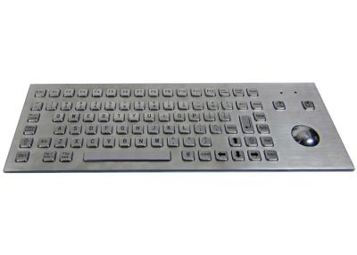 China Teclado de aço inoxidável industrial IP65 da montagem do painel com o Trackball do rato ótico à venda