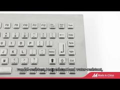 Panelmount metal keyboard
