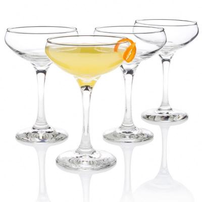 China Minimalist Haonai Champagne Cup Glasses Crystal Glass 10 Ounce Coupe Cocktail Cocktail for sale