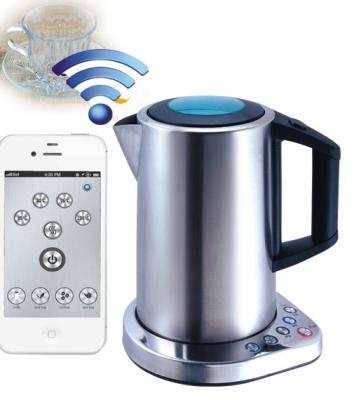 China WiFi Smart Kettle 1.8L 2200W British STRIX Thermostat Stainless Steel CE CB Approval for sale