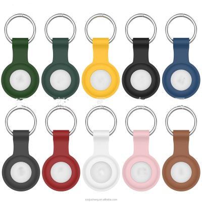 China 2021 New Product Official Color Shockproof Silicone Long Buckle Suitable For Short Airtag Protective Case for sale