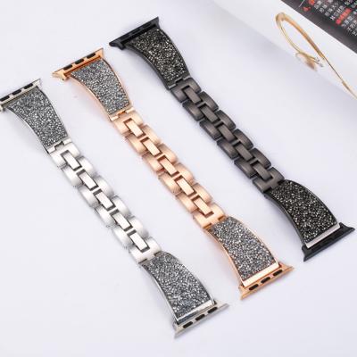 China Fanshion Luxury Metal Watch Band Replacement Fashion Strap For Apple Watch Series 6 Se 5 4 3 2 1 For iWatch 38 40 40 44 mm for sale