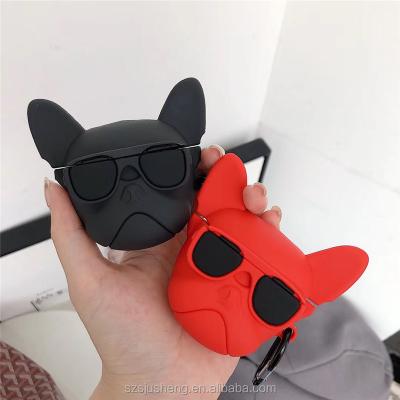 China 2020 Shockproof The Latest Design French Bulldog Protective Earphone Case For AirPods pro For AirPods 1/2 Silicone Protective Case for sale