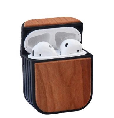 China Factory Direct Selling Handwork Lightweight Wooden Bamboo Earphone Protective Shell Fits Airpods and Airpods pro for sale