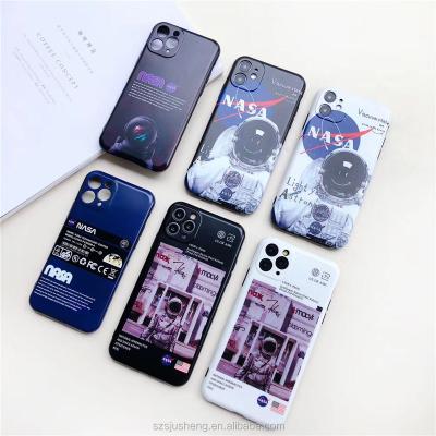 China 2020 New Phone Case Trend Cartoon Astronaut Four Corners Shockproof Drop Proof IMD Soft Silicone Cover For iphone 11 pro max/XSMAX/8PLUS for sale