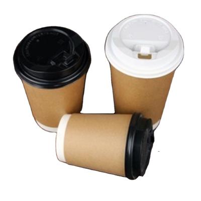 China Disposable Disposable Take Out Brown Double Wall Insulated Paper Coffee Cup Custom Accept 8oz 12oz 16oz for sale