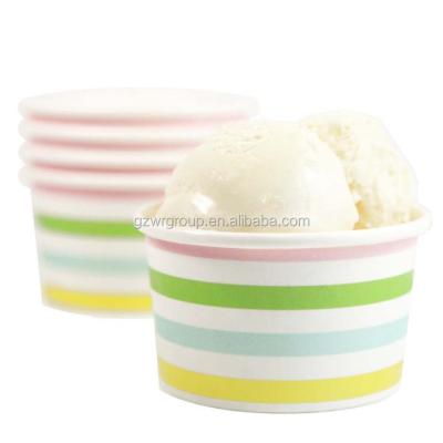 China Custom Paper Single Wall Paper Yogurt Container for sale