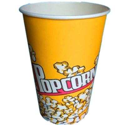 China Disposable Popcorn Cup Factory Wholesale Disposable Paper Cup Food Grade Printed Popcorn for sale