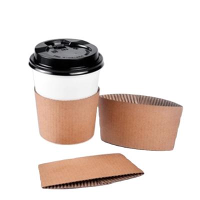 China Custom Disposable Paper Coffee Cup Holder Disposable Paper Cup Holder Coffee Cup Sleeve for sale