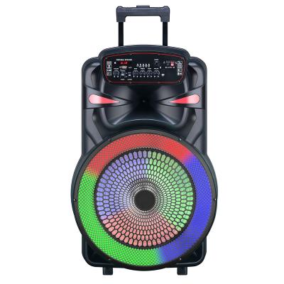 China Wholesale 15 Inch Large Woofer Karaoke Cart Loudspeaker Microphone Audio Video Call Wireless Outdoor Mobile Speaker for sale