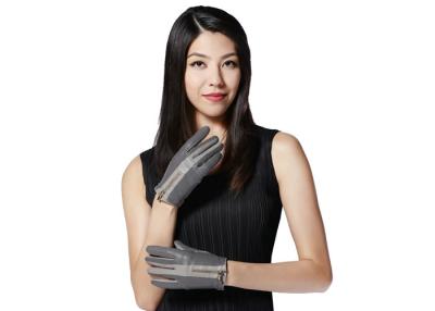 China Fashion Goatskin Ladies Leather Driving Gloves with Metal Zipper Cycling Glove Motor for sale