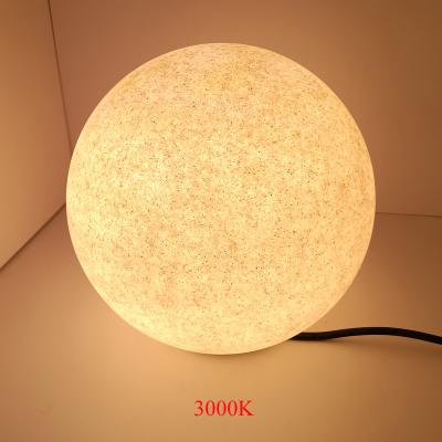 China Garden stone globe lamp, diameter: 350mm, IP65, E27, with stand, CE, EU plug for sale