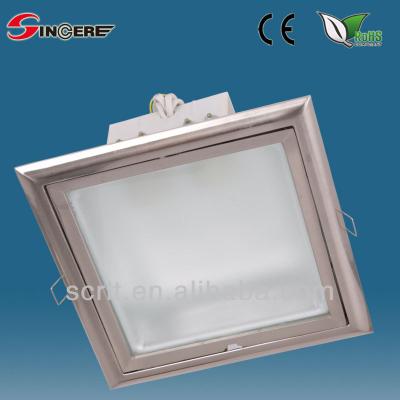 China Downlights Recessed CFL Square Downlight 2x9w 2x11w 2x18w for sale