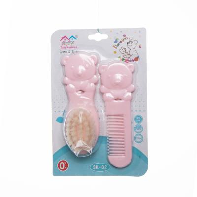 China 100% Eco-Friendly PP Material Eco-Friendly Soft Feeling Baby Care Use Nylon Bristle Comb And Playbrush for sale