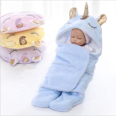 China New Winter Double-Layer Flannel Thick Warm Baby Blanket PASSIONATE Unicorn Blankets for sale