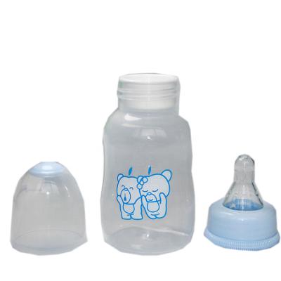 China Cute Bpa Free PP Infant Standard Caliber Animal Bear Baby Bottle 150ml Apple for sale