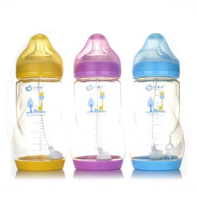 China BPA Free Apple Bear Newborn Maker with Wide-mouth and Drop-proof PPSU 300ml Baby Bottle Wholesale for sale