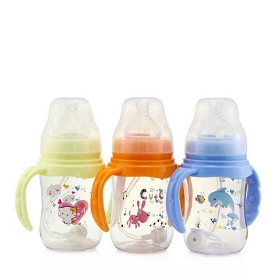 China Baby Drinking Bottle BPA Free Plastic Material Baby Drinking Cup 180ml Tritan for sale