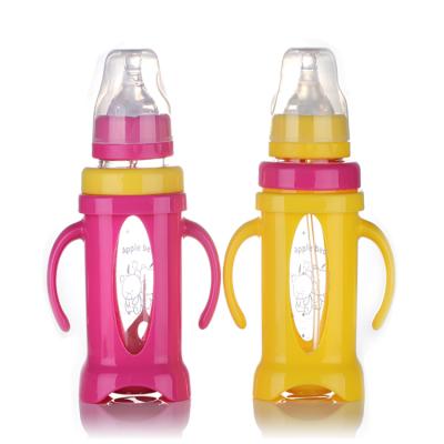 China Customized Glass Baby Bottle Anti-scalding Manufacturer China BPA Free Supplier for sale