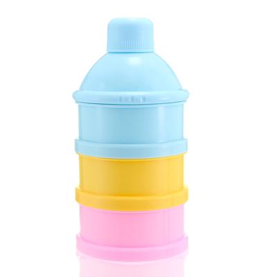 China Factory direct sales three-layer free portable three-layer bear Apple baby removable milk powder box for sale