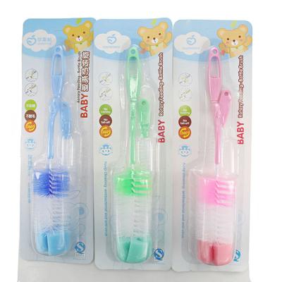 China BPA Bear Factory Direct Sales Apple Free Sponge Nipple Combination Bottle Brush Cup Brush for sale